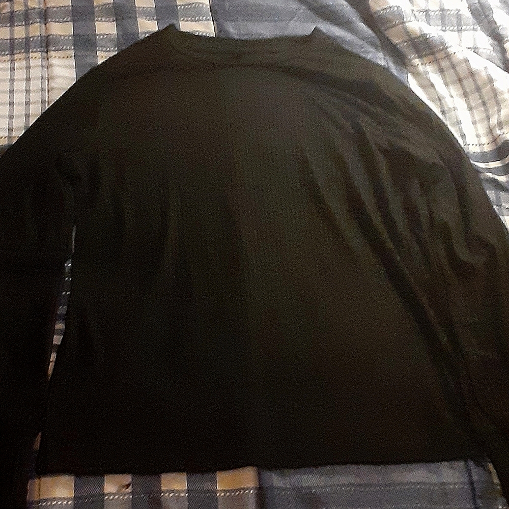 Long sleeve swiss dot top